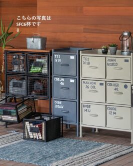 無骨でかっこいいスチールチェスト <ienowa/縦型4杯引出チェスト SFC>