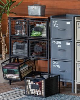 無骨でかっこいいスチールチェスト <ienowa/6杯引出チェスト SFC>