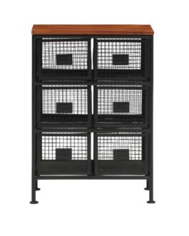 無骨でかっこいいスチールチェスト <ienowa/6杯引出チェスト SFC>