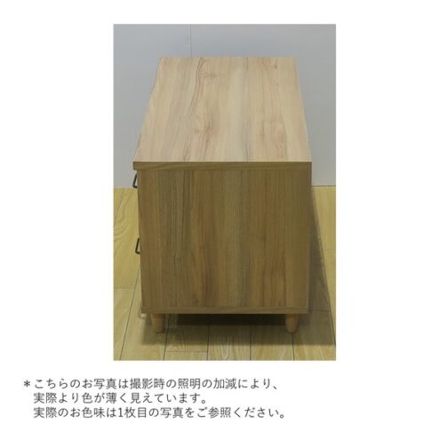 ナチュラルなテイストが魅力的なシリーズ ＜組立家具/90ローボード　エリス＞ - 画像 (2)