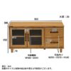 ナチュラルなテイストが魅力的なシリーズ ＜組立家具/90ローボード　エリス＞ - 画像 (8)