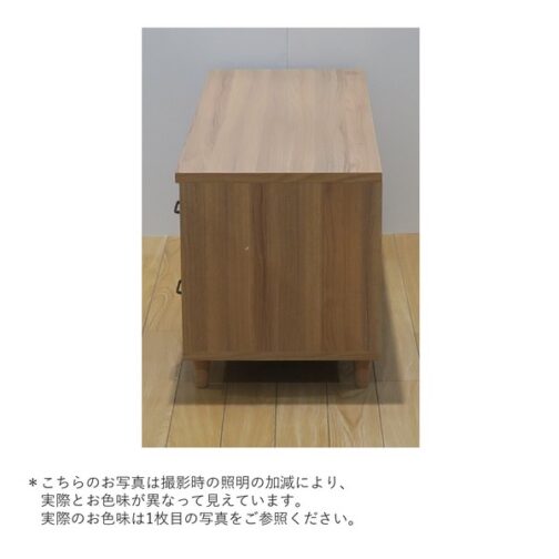 ナチュラルなテイストが魅力的なシリーズ ＜組立家具/120ローボード　エリス＞ - 画像 (3)