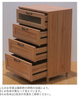 ナチュラルなテイストが魅力的なシリーズ <組立家具/60チェスト エリス>