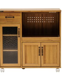 ナチュラルなテイストが魅力的なシリーズ <組立家具/キッチンカウンター エリス>