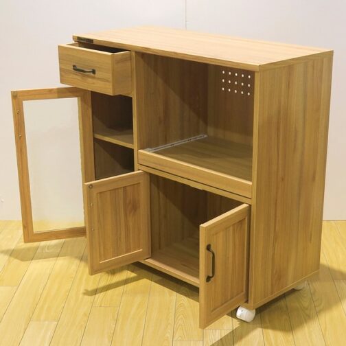 ナチュラルなテイストが魅力的なシリーズ ＜組立家具/キッチンカウンター　エリス＞ - 画像 (4)