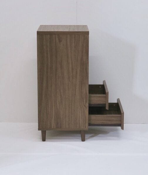 人気のヘリンボーン柄が特徴的なシリーズ ＜組立家具/45キャビネット　クレラ　MBR＞ - 画像 (4)