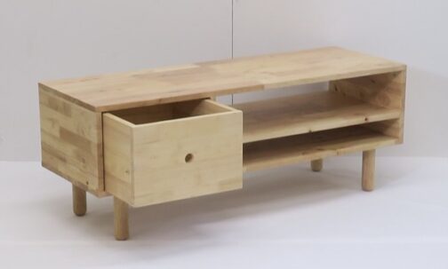 天然木をふんだんに使ったナチュラルシリーズ ＜組立家具/NATURAL SIGNATURE　TVボード＞ - 画像 (2)