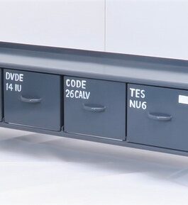 使うと雰囲気の良くなるスチールチェスト <ienowa/横型4杯引出チェスト MSG GY色>