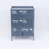 使うと雰囲気の良くなるスチールチェスト ＜ienowa/6杯引出チェスト　MSG GY色＞