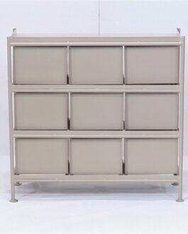 使うと雰囲気の良くなるスチールチェスト <ienowa/9杯引出チェスト MSG BE色>