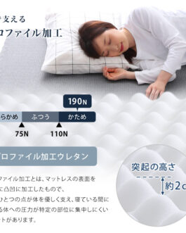 高反発プロファイルウレタンマットレス【Beleza10-ベレーザ・テン-】(クイーン)