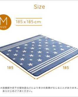 マイクロファイバー・デザインラグマットMサイズ（185×185cm）洗えるラグマット　【WASHFA】