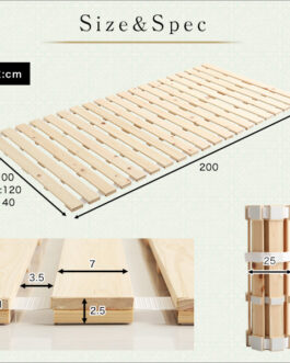 すのこベッドロール式　檜仕様(ダブル)【涼風】