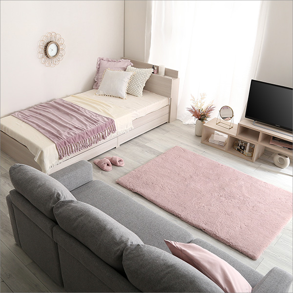 大人かわいいインテリア 棚・コンセント付きチェストベッド ダブル【anail-アネール-】 - 画像 (9)