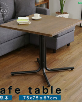 おしゃれなカフェスタイルのコーヒーテーブル（天然木オーク）ブラウン ウレタン樹脂塗装｜ORKA-オルカ-