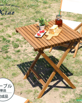 人気の折りたたみガーデンテーブル（木製）アカシア材を使用 | Xiao-シャオ-