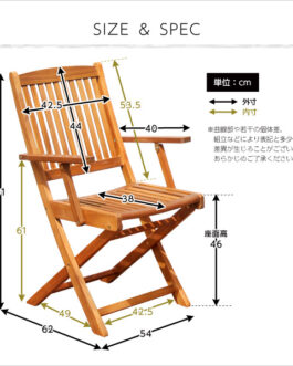 アジアン カフェ風 テラス 【FLEURシリーズ】肘付きチェア　2脚セット