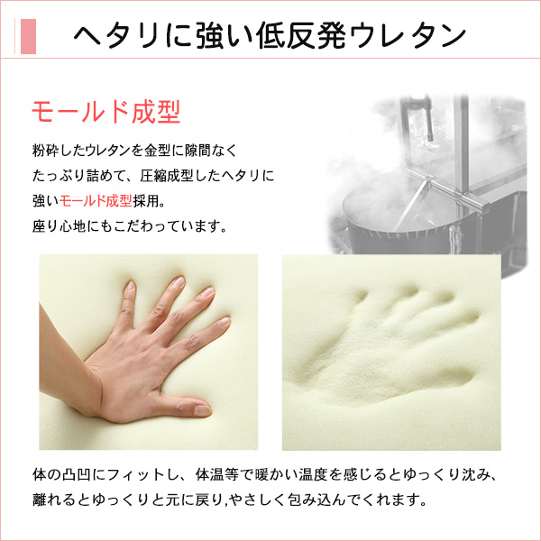 しっとり沈むカバーリング低反発クッション 洗濯可能なクッションカバー 丸型 【 joue - ジュー - 】 同色2個SET - 画像 (4)