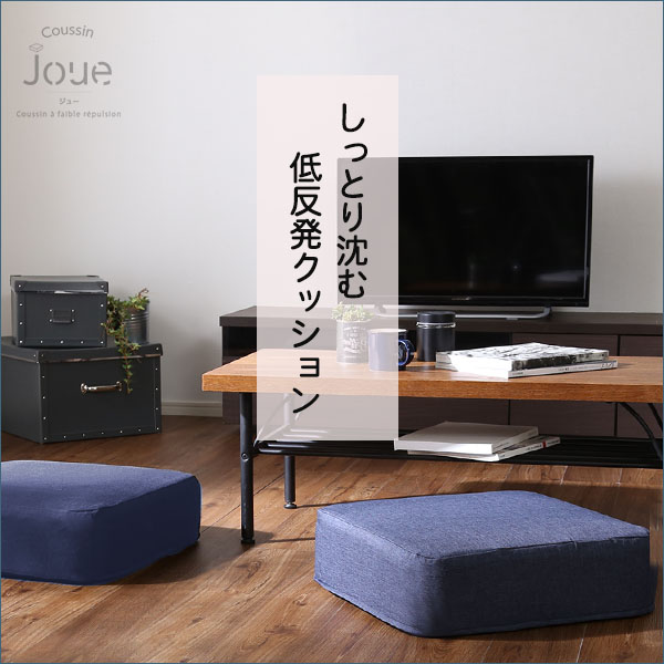 しっとり沈むカバーリング低反発クッション 洗濯可能なクッションカバー 角型【 joue - ジュー - 】単品 - 画像 (7)
