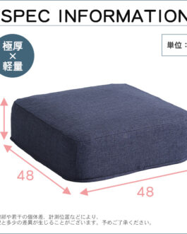 しっとり沈むカバーリング低反発クッション　洗濯可能なクッションカバー 角型【 joue – ジュー – 】同色 2個SET