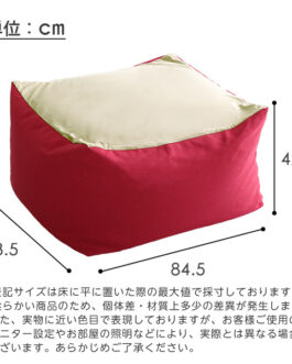 新配合でヘタリにくい キューブ型ビーズクッション ライトカラー |Guimauve Neo-ギモーブネオ- | カラーズ XLサイズ