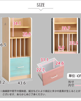 スッキリ納まる完成品コンパクトランドセルラック【ラッタ-L’ATTA】　引き出し収納付き　日本製