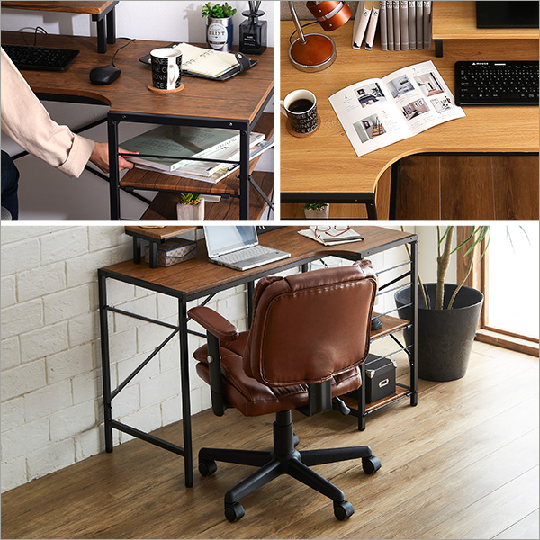 ロッキング機能付きレザー調デスクチェア 2点セット【Barrow×Lubbock】 - 画像 (9)