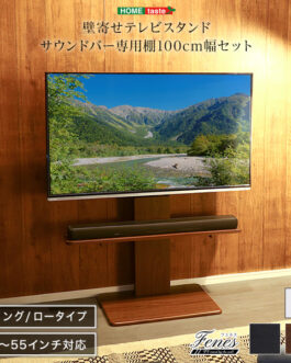 壁寄せテレビスタンド ロースイングタイプ ロー・ハイ共通 サウンドバー 100cm幅 SET