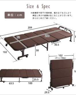 ウレタン折りたたみパイプベッド 【Quisis-クイシス-】